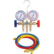 Klimatisierungstool Mit Schlauch Und Haken Für R410a, R404a, R22, R134a – Manometer-set Für Kältemittel-pressionsmessung