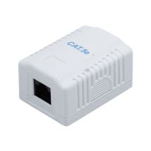 Scatola Derivazione Dexlan Rj45 Montaggio Parete Viti Adesivo 54x39x30 Mm