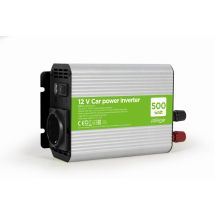 Cargador de corriente 500W – Inversor Gembird LB1032054 – 12V a 220V – Compacto y portátil – Ideal para viajes