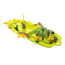 Wasserspielkoffer Jungle – 5 Liter – für Kinder ab 2 Jahren – mit Wasserpumpe und Zubehör – Starplast