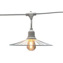 Ghirlanda LED Chic White Light 6M 10 globi – Illuminazione esterna – Decorazione luminosa moderna