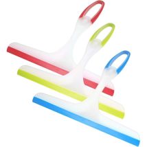 Raclette De Douche En Pp Et Tpr – Conception Ergonomique Antidérapante – Couleurs Bleu, Vert, Rouge – Pour Miroirs, Fenêtres, Douches Et Carreaux