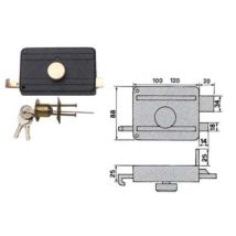 Serrature Da Portoncino Con Pomolo Interno Catenaccio E Scrocco 270cs - Mm.60 (270/cs)
