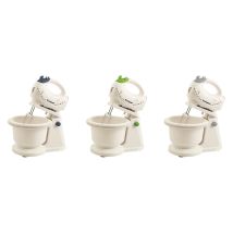Batidora de Mano 200W – Cuerpo de plástico – 5 velocidades – 2 ganchos de acero – 2 varillas de acero – Capacidad 2 litros