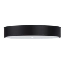 Sollux - Incasso Cilindrico Nero 80cm E27 Plafón Cilíndrico Negro 80cm E27