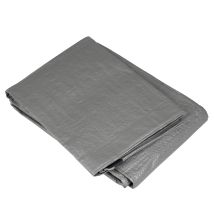 Telo Protettivo Impermeabile 4 x 2,5 Metri Grigio – 120 gr/m² – Cuciture Saldate e Occhielli Robusti