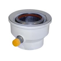 Ubbink - 224138 Rolux Gaz Alu Universal Adapter Kit - Alu Diam. 60/100 80/125 - White