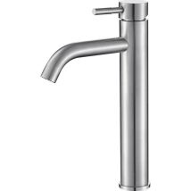 Valaz - Grifo Lavabo Alto Sligo Acero Cepillado