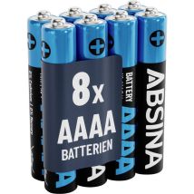 Absina Batteria Mini Formato Aaaa Mini (aaaa) Alcalina/manganese 1.5 V 500 8 Pz.