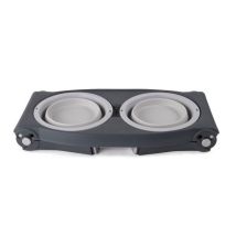 Dexas – Double Elevated Feeder – Large Light Grey – 265147