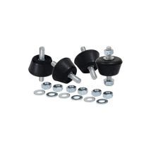4-teiliges vibrationsdämpfendes Zwischenboden-Set für Klimaanlagen – Belastbarkeit bis 50 kg – Gesamtlänge 55 mm – Durchmesser 38 mm / 25 mm