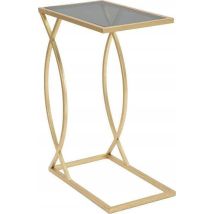 Ferretti Mesa De Centro Rectangular Dorada 45,5 Cm
