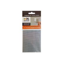 Set Mit 3 Klebeflicken. Reparatur Eines Grauen Moskitonetzes 10x8cm Epid