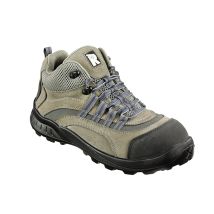 RUNNEX S2-Sicherheitsschnürstiefel TeamStar EN ISO 20345 Stahlkappe hydrophobiertes Nubukleder Sohle TPU/PU Gr. 45