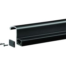 Groom - Profil Interner Ziehgriff 2500 Mm Für Grs300 - Schwarz 9005 - Grs398005