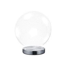 Defibrico - La'mpara Bola De Mesa Led Con Interruptor 7 W Dimerable Material Cromo Metal Cromo R52471106