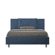 Giordanoshop - Letto Matrimoniale Large 180x190 Cm Senza Rete Appia Blu
