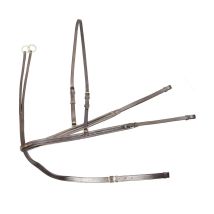 Full, Marrone Chiaro Cognac: Pettorale Con Martingala In Cuoio Regolabile Con Fibbie In Ottone