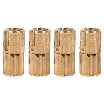 Lot De 4 Charnières Invisibles En Cuivre Pur 10 Mm Pour Boîte À Bijoux, Boîte Cadeau, Plans De Travail(10mm)