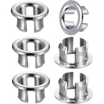 Petites Ecrevisses - 6 Pieces Sink Overflow Ring Sink Hole Overflow Cover Round Sink Overflow