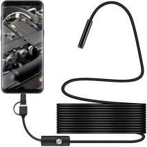 Eting - 7mm Usb Endoscope 2 In 1 Waterproof Endoscope Camera With 5m Usb Cable For Android Phone Tablet Device Adapter(640p)