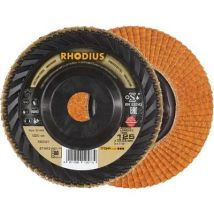 Rhodius Jumbo Longlife Trim, 10 Stück, 125 Mm, Korn 80, Fächerschleifscheibe