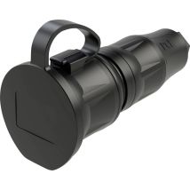 24711-ss Presa Di Sicurezza Plastica 250 V Nero Ip54 - Pc Electric