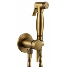 Ensemble Bidet Avec Mitigeur Et Douche En Laiton Finition Bronze Pollini Acqua Desing D09181203oa Bronze