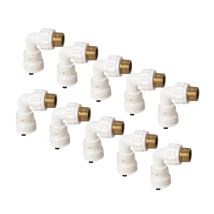 Aluverbund Steckfitting Henco Vision Übergangswinkel Außengewinde 90° 20 X 2 - 1/2' Ag 10 Stück