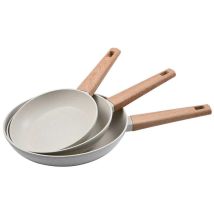 Bergner Naturally Set 3 Pfannen Aluminium Guss Sand
