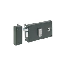 Vachette – Serratura ad applique HRZT destra – 19,5 x 7 x 14 cm, Acciaio inossidabile, Cilindro di sicurezza, Rettangolare