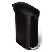 Simplehuman - Papelera 45 L, Negro Mate Cw2098