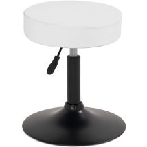 Tabouret De Bureau Pivotant À Hauteur Réglable Yu (blanc)