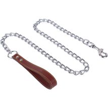Laisse Flexible En Métal Pour Chien, Adaptée Aux Chiens Pesant Jusqu'à 30 Kg, Avec Collier, Adaptée À Une Utilisation En Extérieur, Et D'Une Longueur 