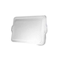 Tapa de recipiente rectangular 50X34 – Polipropileno – Color blanco – Ideal para almacenamiento de alimentos