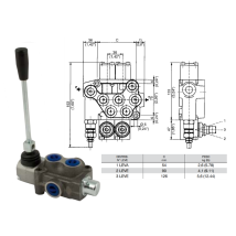 Distributore Monoblocco In Ghisa 1 Leva 3/8 Tipo Ml Predisposto Per Carry Over - 80824