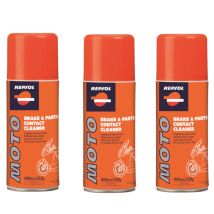 Multipack Da 3 Pz Di Breake & Parts Contact Cleaner Repsol Moto 400 Ml Ciascuno