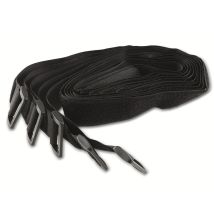 Chilitec Klettband-set Mit Öse, 5 Stück, 80x3 Cm, Schwarz