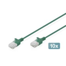 Digitus Dk-1618-005s-g-10 Rj45 Patchkabel Cat 6 U/utp 0.5 M Grün 1 St.