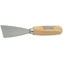 Spatola 80 mm in Acciaio con Manico in Legno Rinforzato – Attrezzo per Rifinitura e Stuccatura – 4007535211808