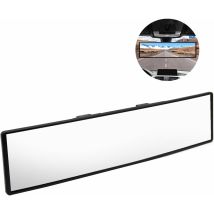 Alwaysh Interior Rearview Mirror, Wide Angle Car Rearview Mirror, Universal Interior Panoramic Mirror, Car Blind Spot Mirror, Anti-glare Rearview 