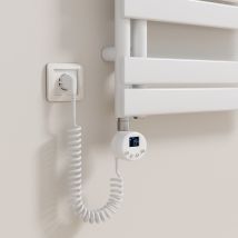 Heilmetz Wifi-heizelement Mit Intelligentem Thermostat, 900 W, Weiß, Heizelement Für Elektrischen Handtuchtrockner