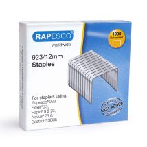Rapesco 1238 Punti Galvanizzati Professionali Tipo 923/12 Mm, Confezione Da 1000