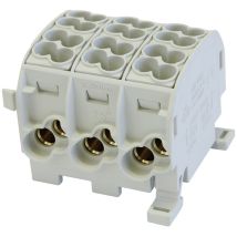 Borne de dérivation 3 pôles 25 mm² – Section câble pour borne, Type de connexion, Tension électrique, Nombre de connexion(s) bornier, Intensité 