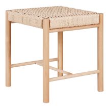 Abano Hocker Natur – Hochwertiger Barhocker – 40 cm Sitzhöhe – Stilvoll und funktional – Ideal für Esszimmer und Wohnzimmer