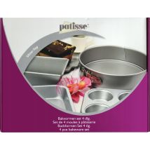 Patisse Silver-top Set Mit 4 Backformen Silver
