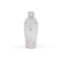 Leopold Cocktail Shaker Flowers Edelstahl