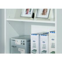 Inter Link - Bücherregal Mit Vier Regalen, Weiße Farbe, 60 X 145 X 30 Cm
