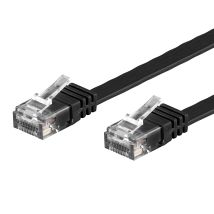 Techly Professional - Cavo Di Rete Patch Piatto In Rame Cat.6 Nero Utp 2m