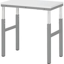 Mesa de trabajo ESD 650-1000 mm – Acero – Carga máxima 450 kg – Tablero melamina 700 x 500 mm